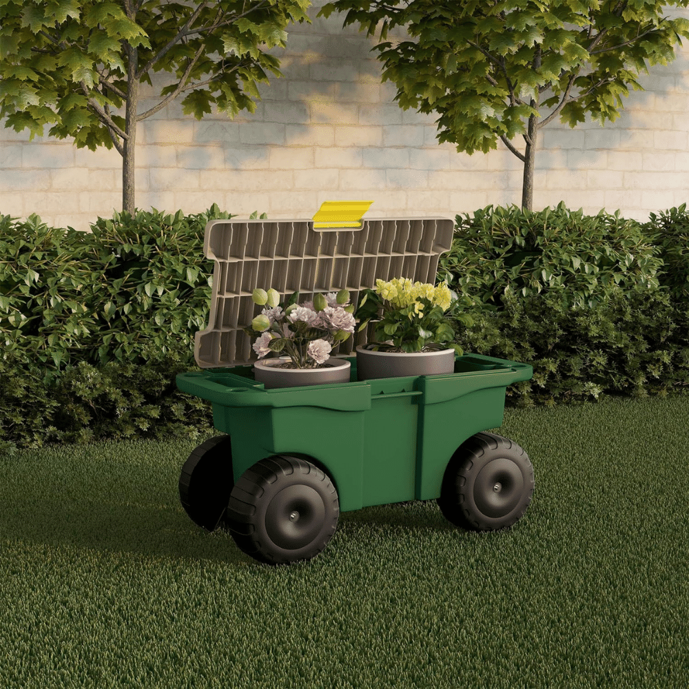 Pure Garden Rolling Gardening Stool