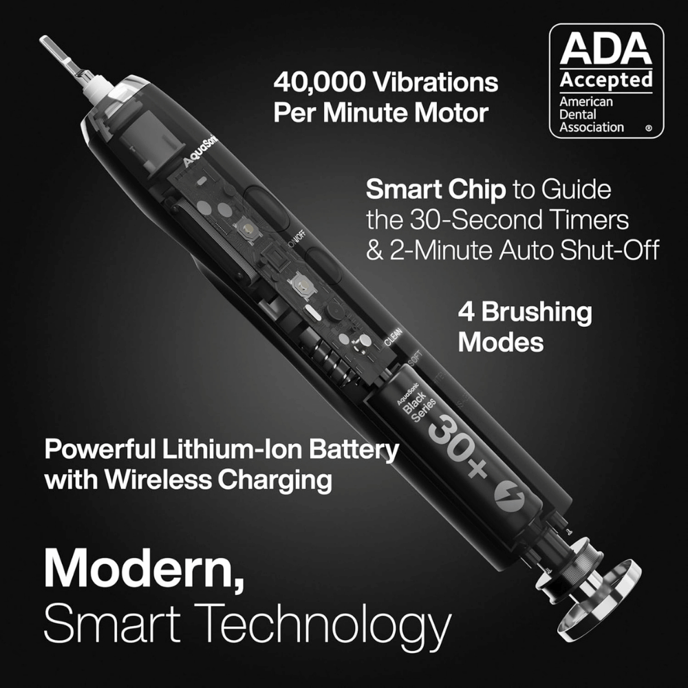 Aquasonic Black Series Electric Toothbrush