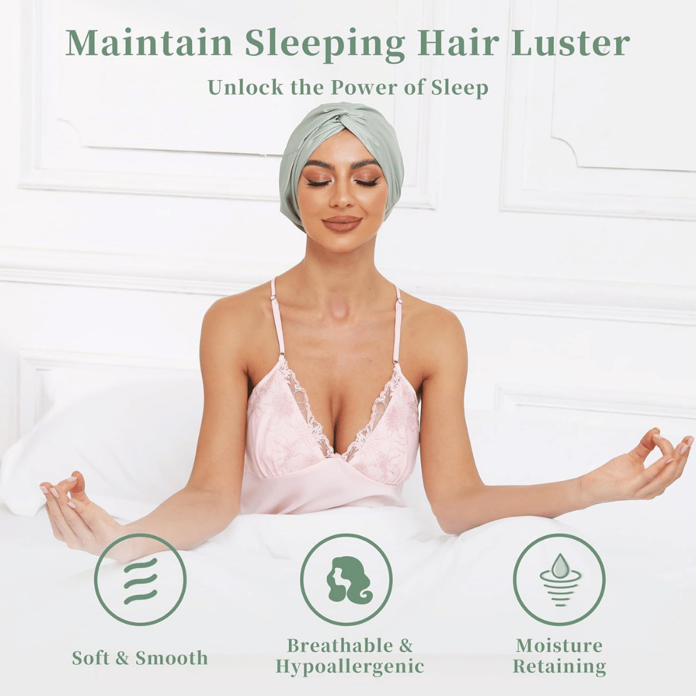 KAAHYNNO Adjustable Silk Bonnet