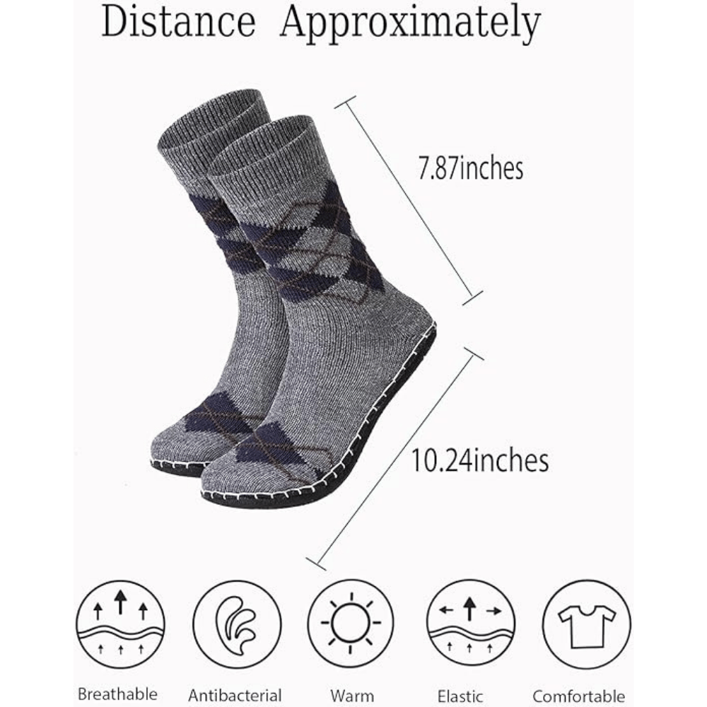 Vihir Men's Slipper Socks
