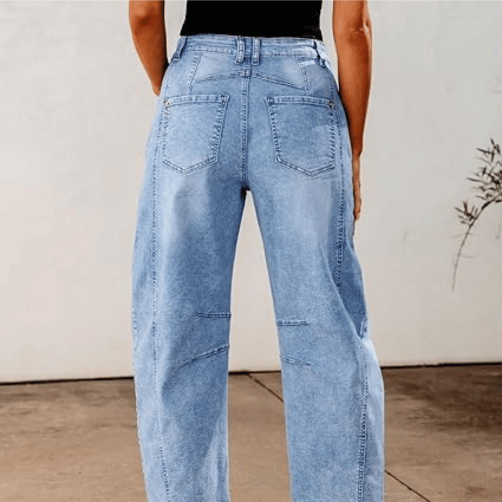 Grapent Barrel Jeans For Women