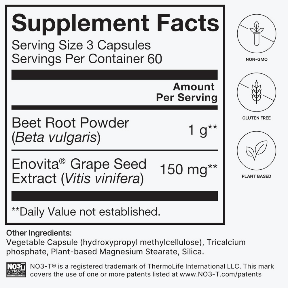 HumanN SuperBeets Beet Root Capsules