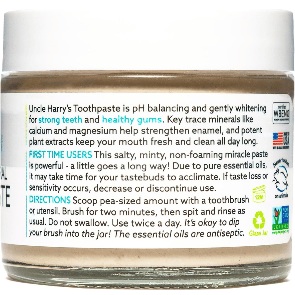 Uncle Harry's Spearmint Remineralizing Toothpaste