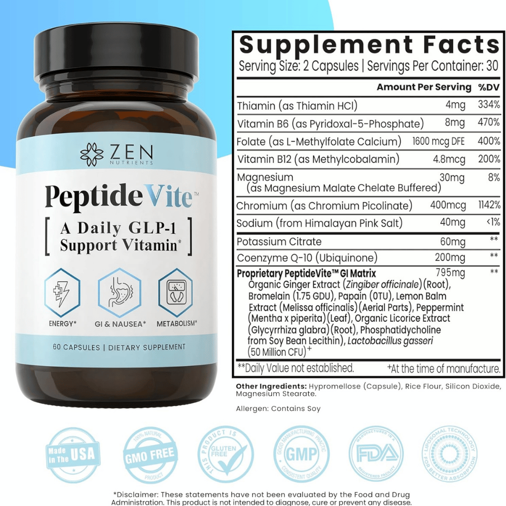 Zen Nutrients PeptideVite GLP-1