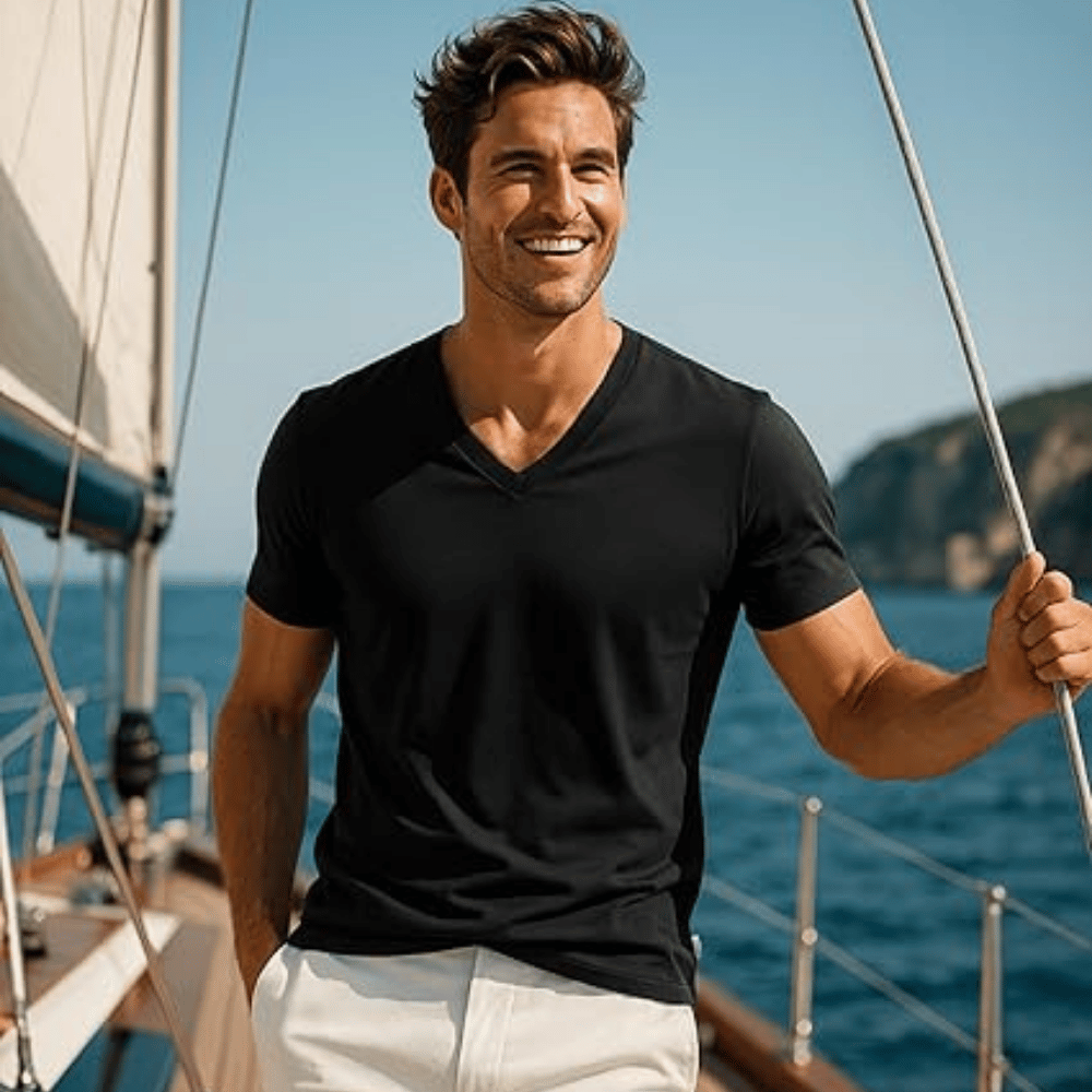 Andrew Scott Executive Soft V Neck Color T Shirts