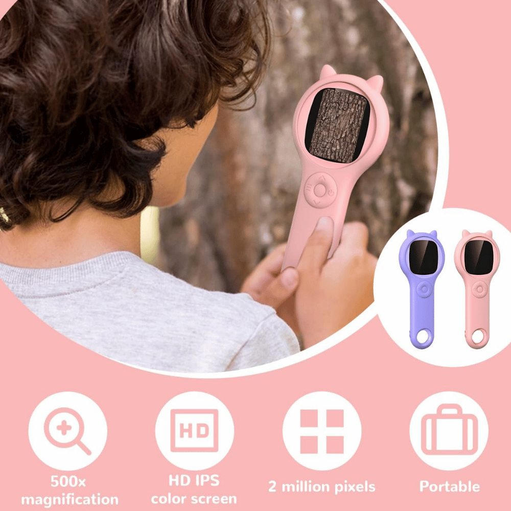 Hknbj Kid's Handheld Microscope