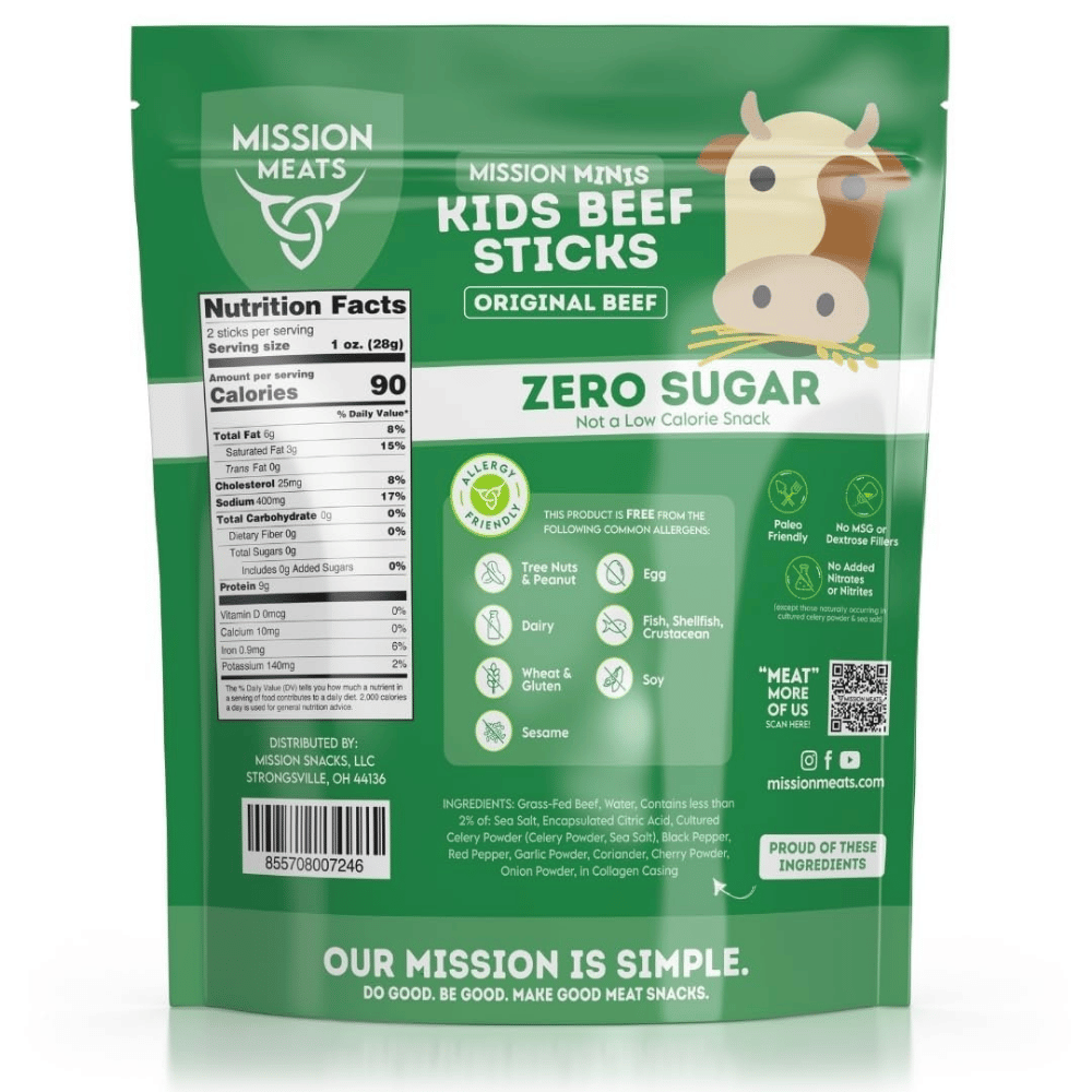 Mission Meats Kids Beef Sticks