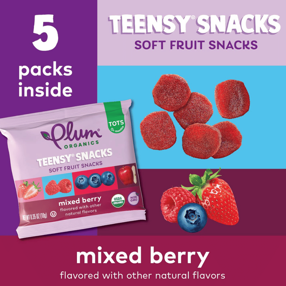 Plum Organics Teensy Soft Fruit Snacks