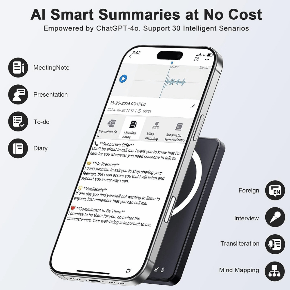 TTQ AI Voice Recorder