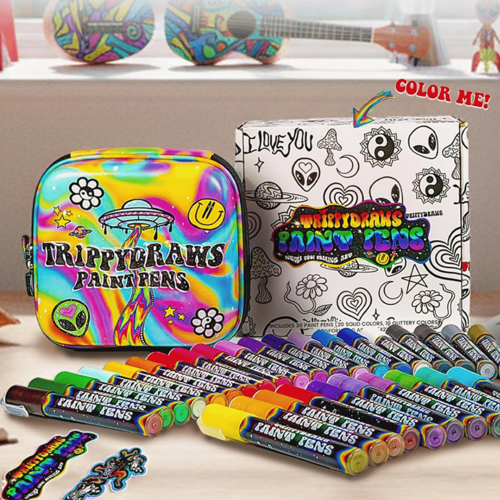 Trippydraws 30 Premium Acrylic Paint Markers