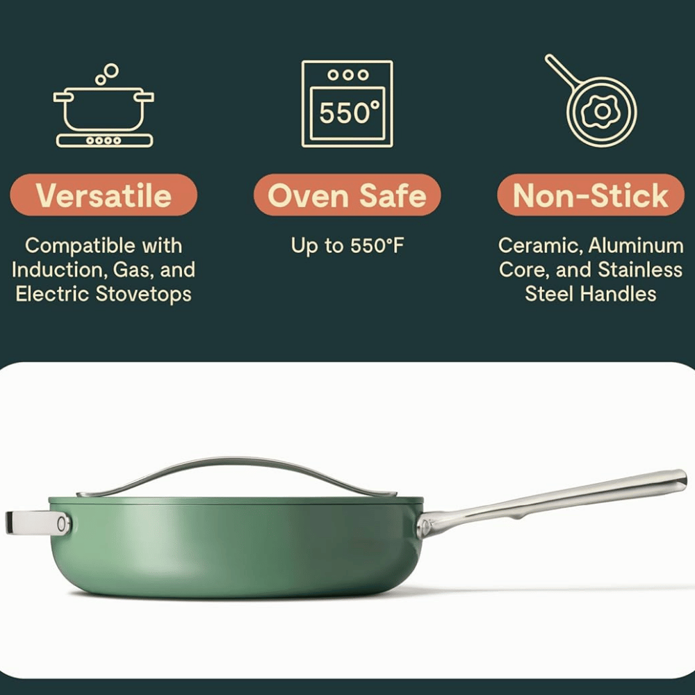 Caraway Nonstick Ceramic Sauté Pan