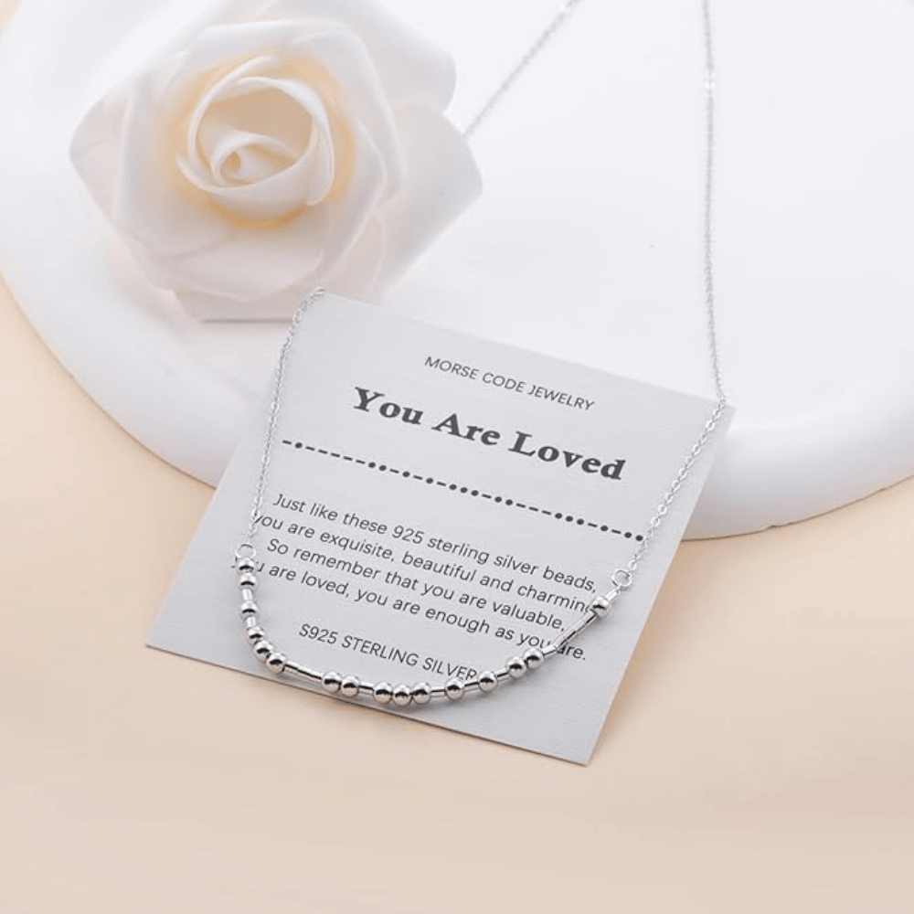 Helonley Morse Code Necklace