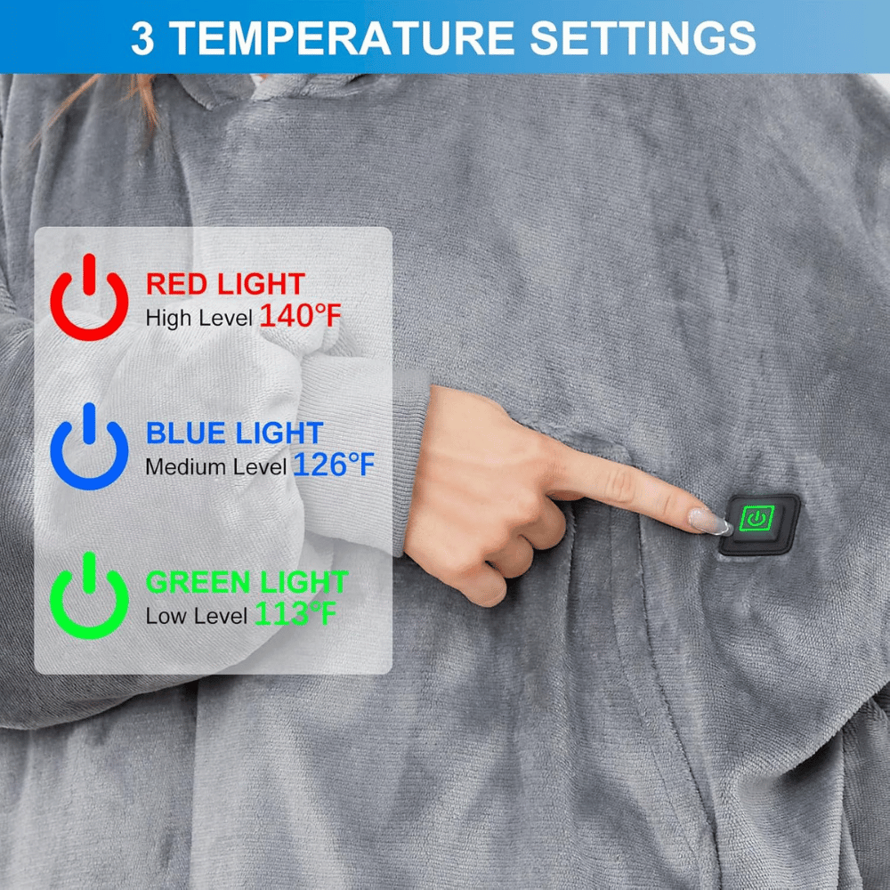 Klaggie Heated Blanket Hoodie