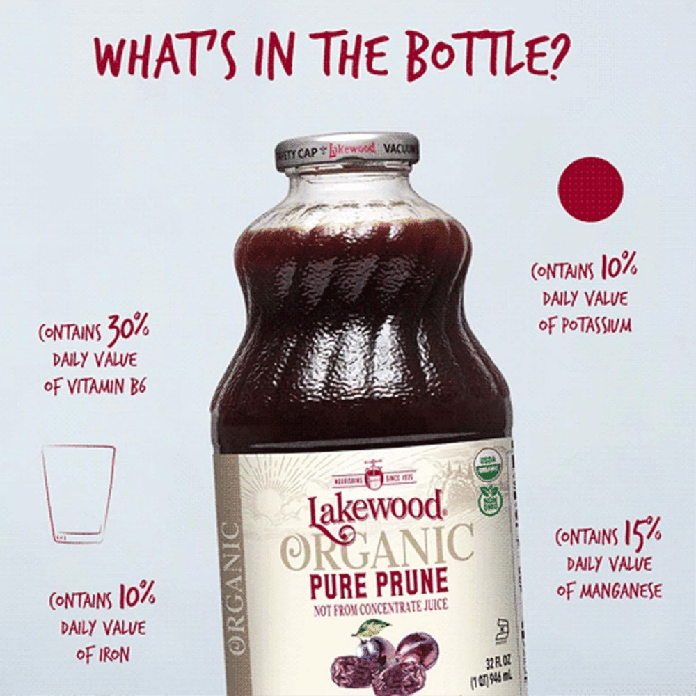 Lakewood Organic 100% Juice Pure Prune