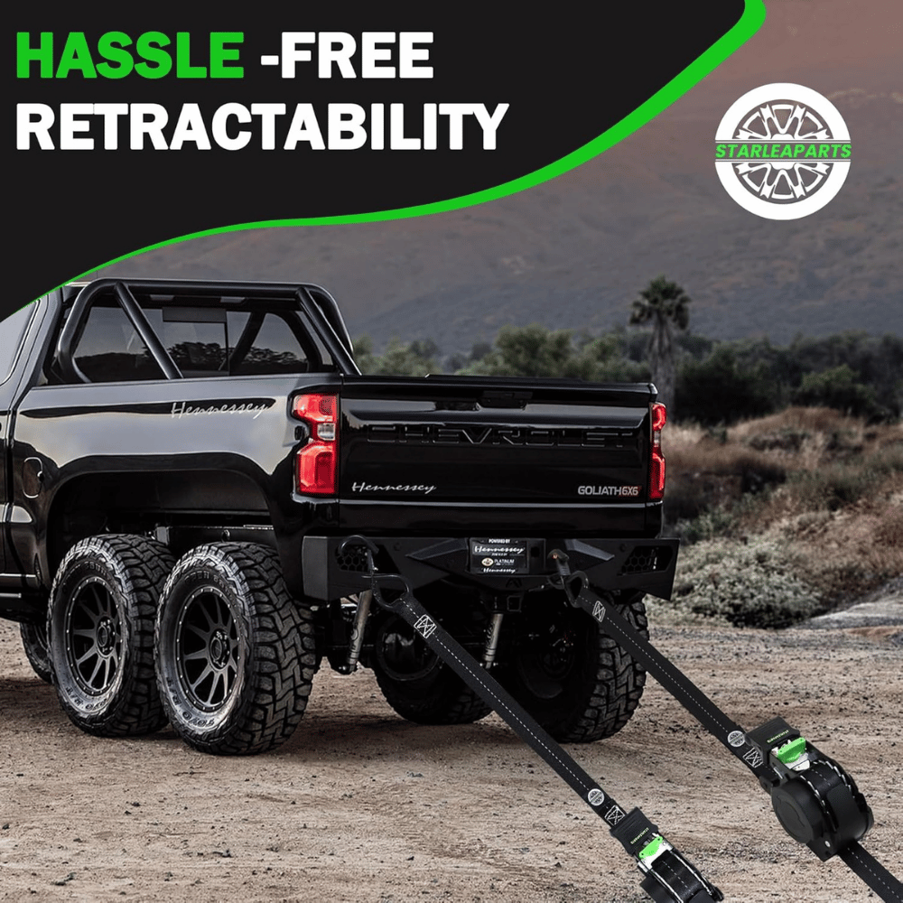 Starleaparts Retractable Ratchet Straps