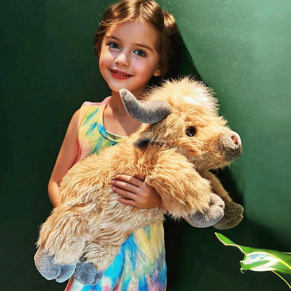 Uoozii Highland Cow Weighted Stuffed Animal