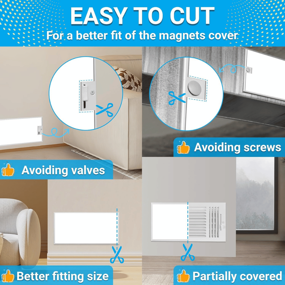 LieMand Magnetic Vent Covers