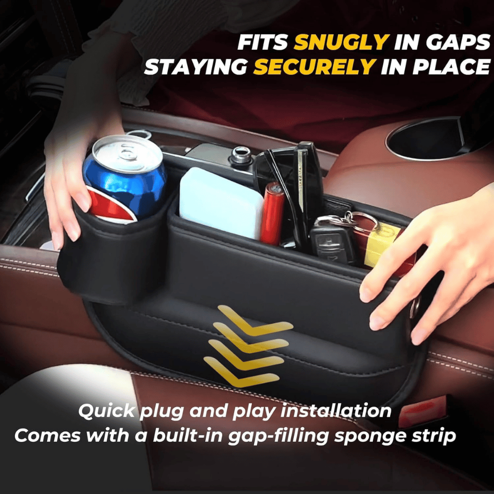 PLEW Car Seat Gap Filler Organizer
